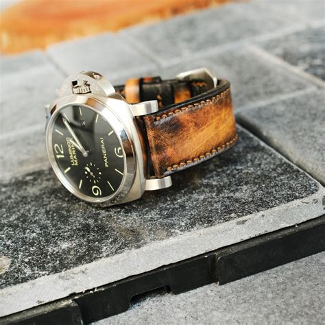 panerai style leather strap|aftermarket panerai watch straps.